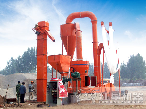 江西日产500吨方解石磨粉生产线现场