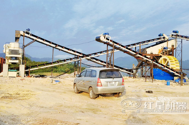 河南三门峡时产30吨河卵石制砂生产线