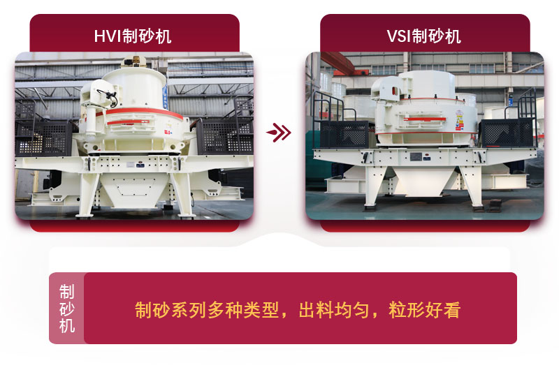 大型磨砂机：HVI制砂机和VSI制砂机