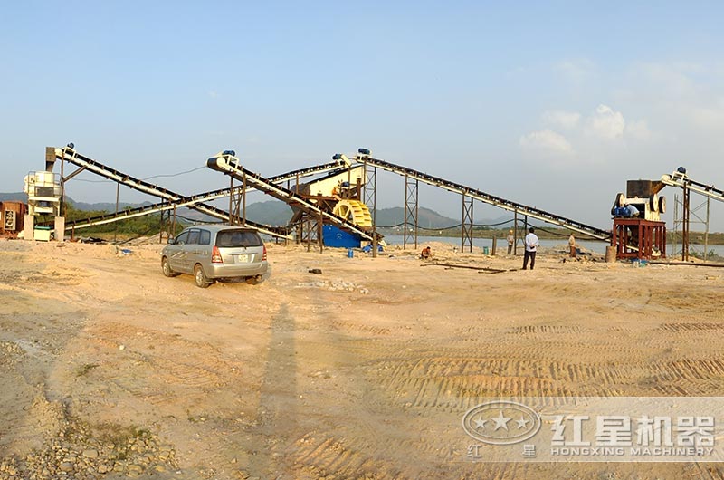 越南客户磨砂机生产线