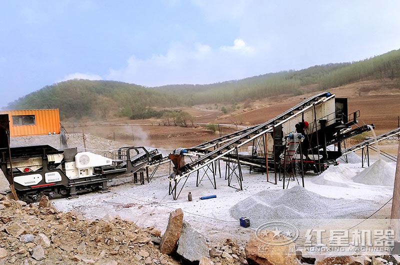 吉林客户日产1000方砂石生产线