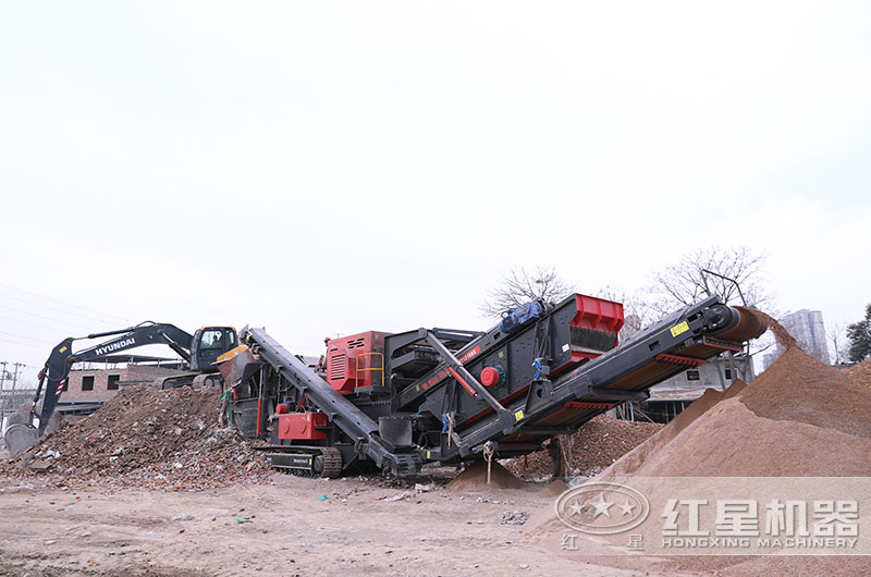 湖南客户建筑垃圾处理现场图片