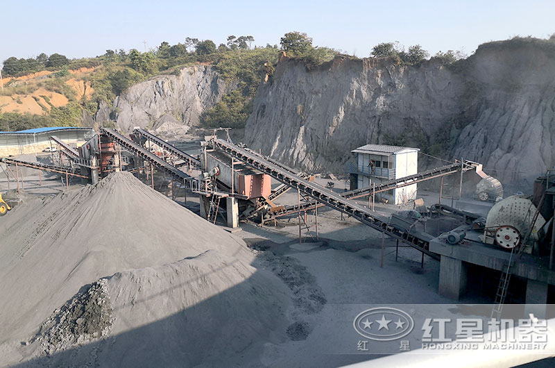 山西客户煤矸石生产现场